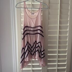FP lace and cotton tunic / long tank